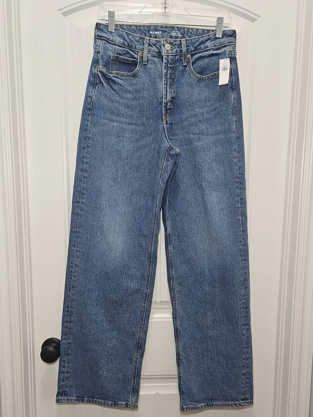 Old Navy Extra High Rise Wide Leg Denim Jean Size 4 New Womens